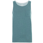 Oakley Men's 50/50 Pocket Tank Top 2018 - A heathered green tank top with a small pocket on the left side of the chest.