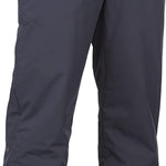 Spyder Men's Mesa Insulated Pants 2021 - Dark gray pants with a black waistband and belt loops, featuring zippered pockets on each side.