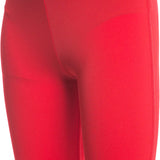 Arena Boys' Board Jammer Swimsuit - A red swimsuit with a white logo on the left leg, featuring a board jammer style and elastic waistband.