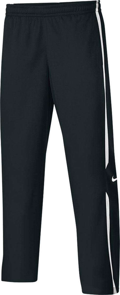 Nike Swim Juniors' Overtime Warm-Up Pant - Black swim trunks with white stripes down the side.