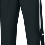 Nike Swim Juniors' Overtime Warm-Up Pant - Black swim trunks with white stripes down the side.