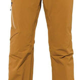 The 686 GLCR GORE-TEX GT Pant 2022 is showcased in tan with a zippered pocket on the right thigh.