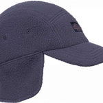 The 686 Fleece Camper Hat 2024 is dark gray with an insulated hood and adjustable drawstring.