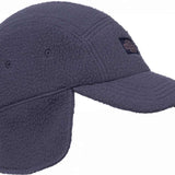 The 686 Fleece Camper Hat 2024 is dark gray with an insulated hood and adjustable drawstring.