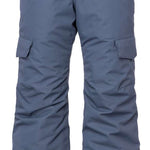 The 686 Girls Lola Insulated Pants from 2023 are primarily slate blue with black accents and have a twin tip design.