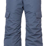 The 686 Girls Lola Insulated Pants from 2023 are primarily slate blue with black accents and have a twin tip design.