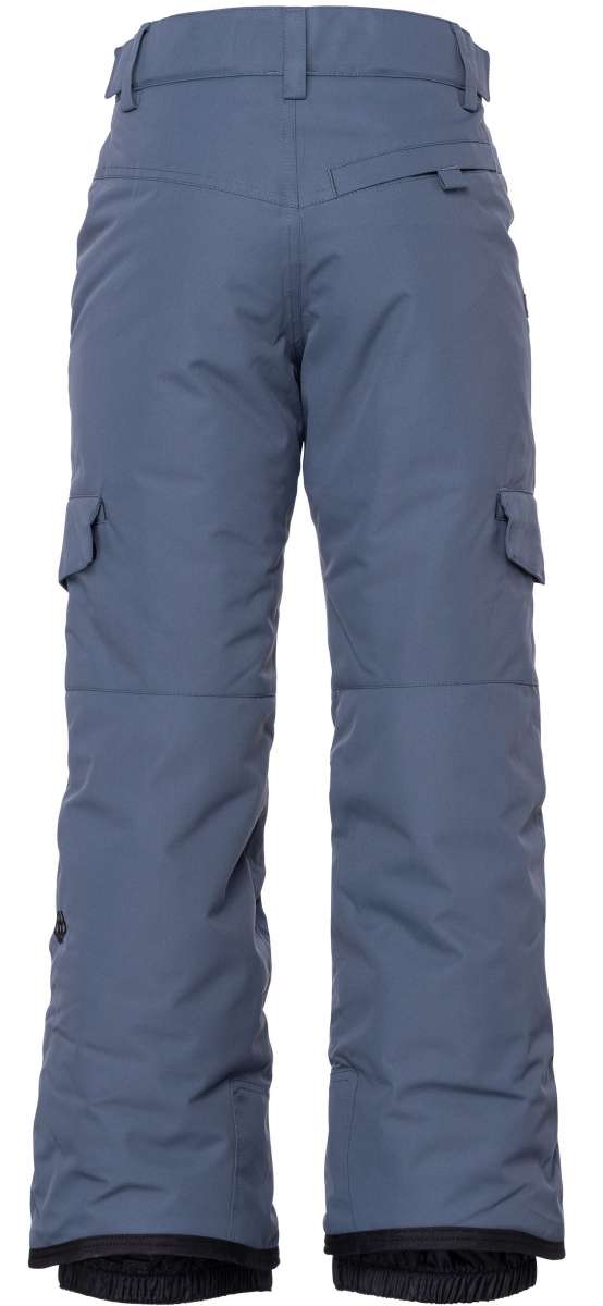 The 686 Girls Lola Insulated Pants 2023 are light blue with a black waistband and belt loops.