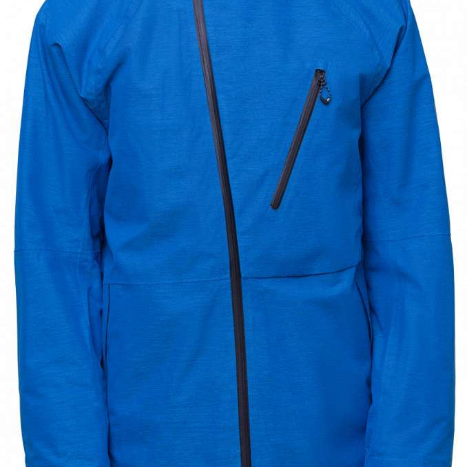 The 686 Hydra Thermagraph Jacket 2024 in blue has an insulated hood.
