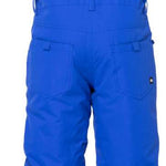 The 686 Junior Exploration Insulated Bib in royal blue has an insulated hood and black accents.