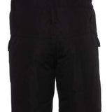 The 686 Junior Frontier Insulated Bib 2023 has a black bib with adjustable straps and a white stripe on the side.