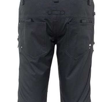 The 686 Ladies Black Magic Insulated Bib features a sleek black color with white accents and side zippered pockets.