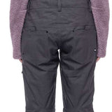 The 686 Ladies Black Magic Insulated Bib features a gray color and an adjustable waistband.