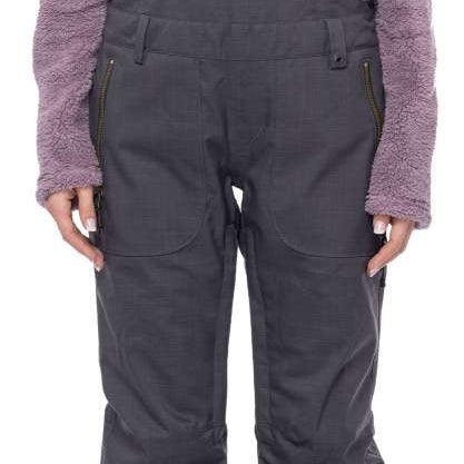 The 686 Black Magic bibs have an insulated design with black color and adjustable front buckle.