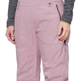 The 686 Black Magic Insulated Bib Pants are showcased in black with distinctive diagonal stripes on the front and back.
