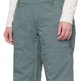 The 686 Women's Black Magic Insulated Bib 2024 is depicted in black from a front view.