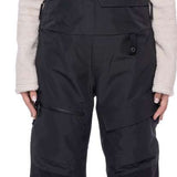 The 686 Women's Geode Thermagraph Bib 2023 bibs are black with an insulated hood and front zip closure.