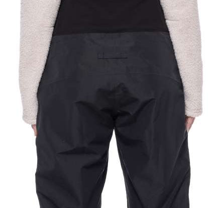 The 686 Women's Geode Thermagraph Bib 2023 appears in a black color with a quilted pattern on the front.