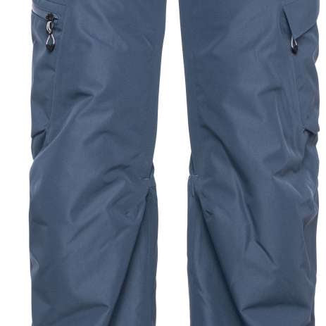 The 686 Ladies Geode Thermagraph Pant 2023 is dark gray with a white patterned interior lining visible in the front view.
