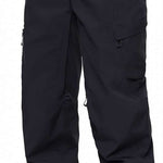 The 686 Women's Geode Thermagraph Pant 2024 is black with zippered pockets and an adjustable waistband.