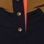 The 686 Ladies Hemlock Fleece Hoodie 2023 has a brown fleece collar and three large bronze buttons down the front.