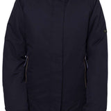 The 686 Women's Nova Insulated Jacket 2024 is black with a faux fur-lined hood.