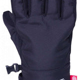 The 686 Revel glove in black has an insulated hood and a BOA dial on the wrist strap.