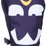 The 686 Women's Revel Mittens 2024 are dark purple with light gray accents on the palms and fingers.