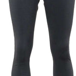 The 686 Ladies Smarty 3 in 1 Cargo Pants, shown from the front view, are black with a high waist and two zippered pockets on either side.