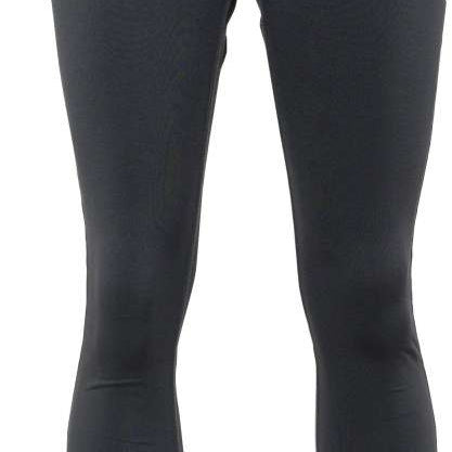 The 686 Ladies Smarty 3 in 1 Cargo Pants, shown from the front view, are black with a high waist and two zippered pockets on either side.