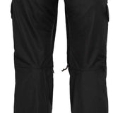 The 686 Ladies Smarty 3 In 1 Cargo Pants 2023 are solid black with cargo pockets on both sides.