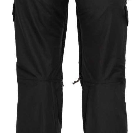The 686 Ladies Smarty 3 In 1 Cargo Pants 2023 are solid black with cargo pockets on both sides.