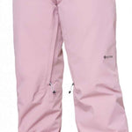 The 686 Women's Willow GORE-TEX Insulated Pant 2024 is predominantly pink with a black stripe on the back right waistband.