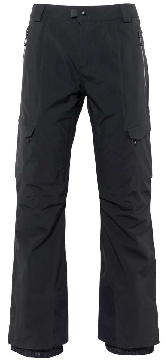 The 686 Quantum Thermagraph Pant 2024 is black with a zippered fly and side vents.