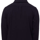 The 686 Sierra Fleece Flannel 2024 is depicted in a solid black color on a front view.