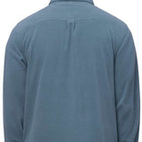 The 686 Sierra Fleece Flannel 2024 is a dark green flannel shirt with a collar and two chest pockets.