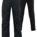 The 686 Smarty 3-in-1 Cargo Pant from 2023 is displayed in black with cargo pockets on each leg.