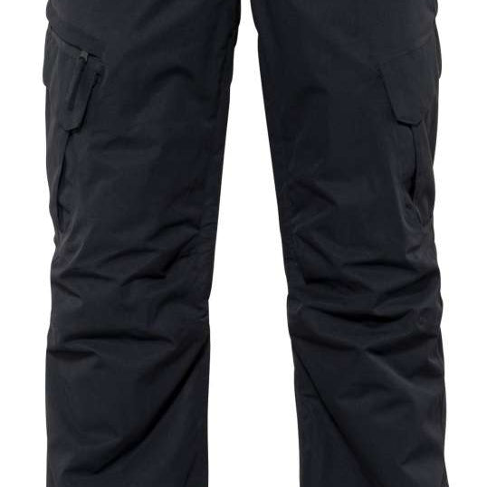 The 686 Smarty 3-in-1 Cargo Pant is black with cargo pockets on both legs.
