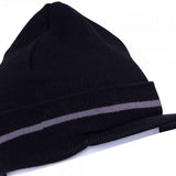 The 686 Visor Knit Beanie 2024 has a dark gray color with a light gray visor and is positioned in a front view.