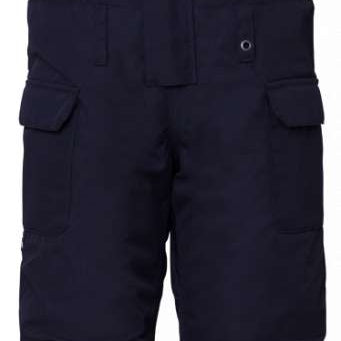 The 686 brand's Frontier Insulated Bib 2024 for boys is shown in black with multiple pockets and adjustable suspenders.