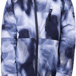 The 686 Boys Hydra Insulated Jacket 2024 is predominantly white with navy swirls and has an insulated hood.