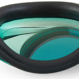 Speedo Vanquisher 2.0 Mirrored Swim Goggle - A mirrored lens is visible on this swim goggle, reflecting a white background.