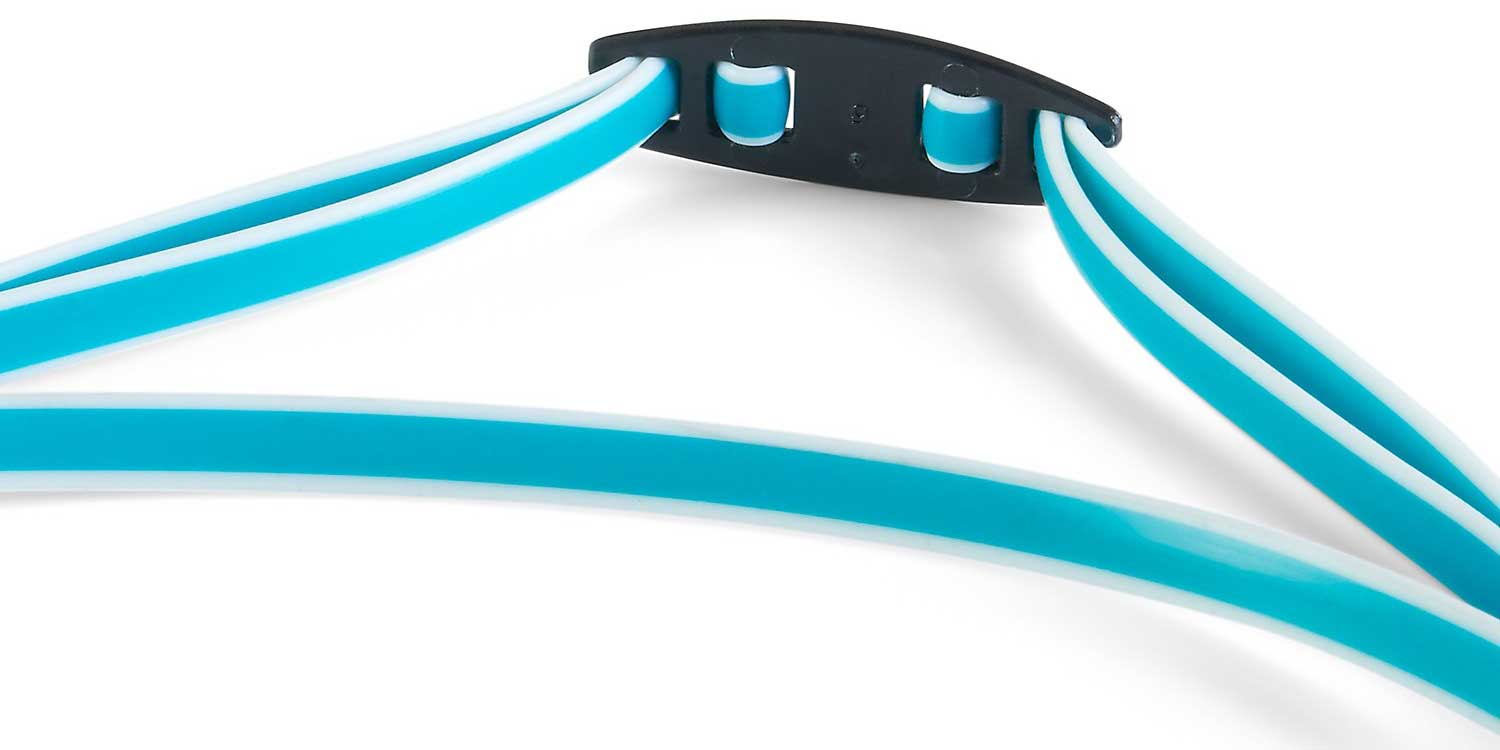 Speedo Vanquisher 2.0 Mirrored Swim Goggle - A mirrored lens swim goggle with a sleek black frame and strap.