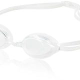 Speedo Jr. Vanquisher 2.0 Swim Goggle - Clear swim goggles with a sleek, modern design and adjustable nose bridge for a comfortable fit.