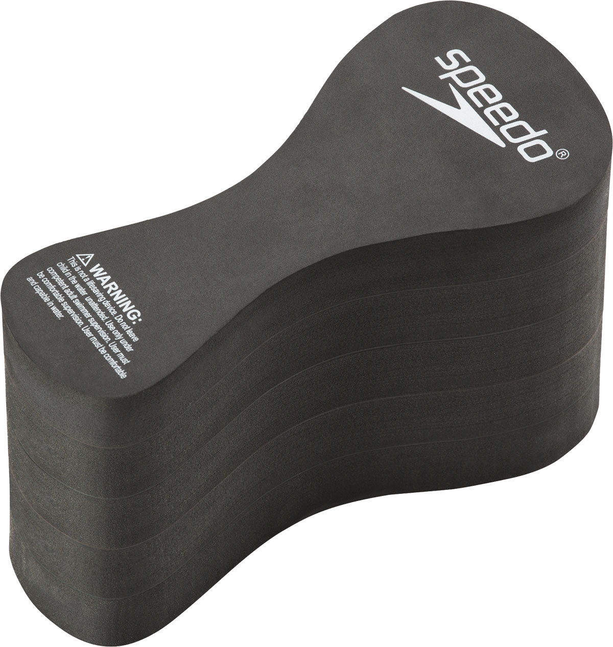 Speedo Team Pull Buoy - Black foam pull buoy with a white logo on top.