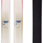 Armada Women's Trace 88 Skis 2022 - White skis with blue and yellow accents on top sheet.