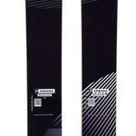 Armada Women's Relience 88 C Flat Ski 2023 - A black ski with a pink stripe at the top and a geometric pattern on the bottom.