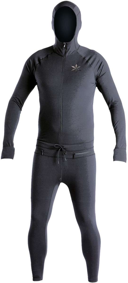 Airblaster Classic Ninja Suit 2023 - Black ninja suit with a small silver star logo on the chest.