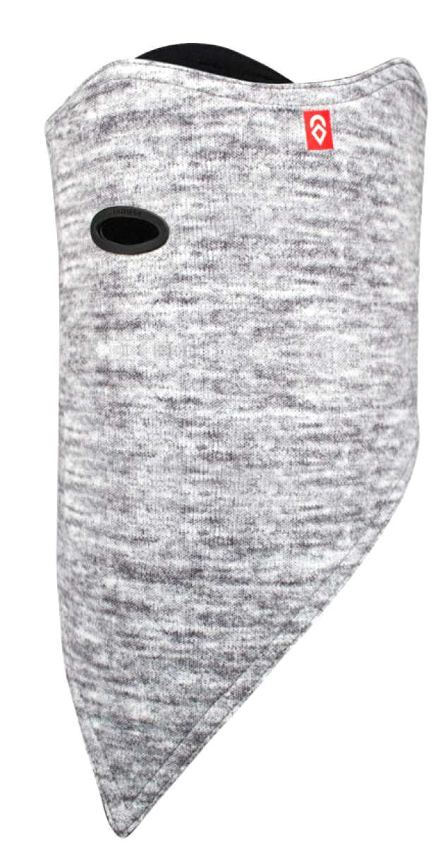 FACEMASK STANDARD 10K SS 12W - A black facemask with a small white logo on the left side.