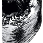 FACEMASK STANDARD 10K SS 12W - A black face mask with a white logo on the left side.