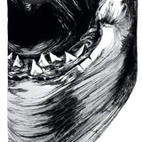 FACEMASK STANDARD 10K SS 12W - A black face mask with a white logo on the left side.